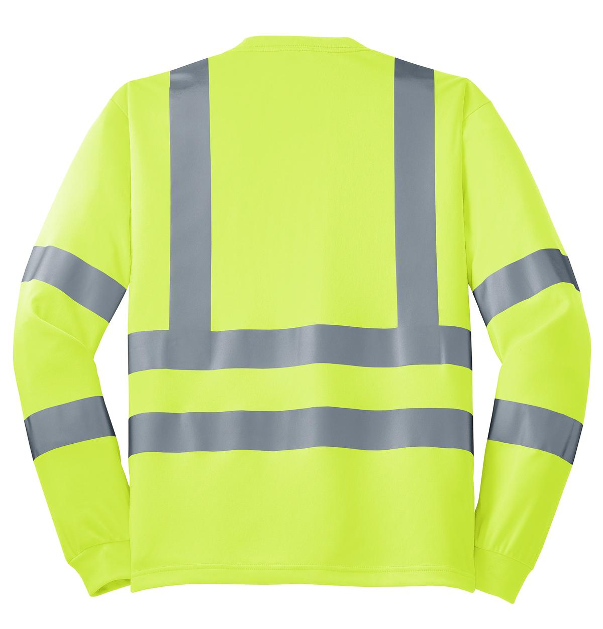 CornerStone ANSI 107 Class 3 Long Sleeve Snag-Resistant Reflective T-Shirt CS409