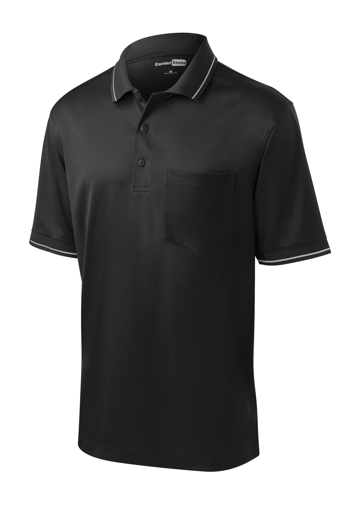 CornerStone Select Snag-Proof Tipped Pocket Polo CS415