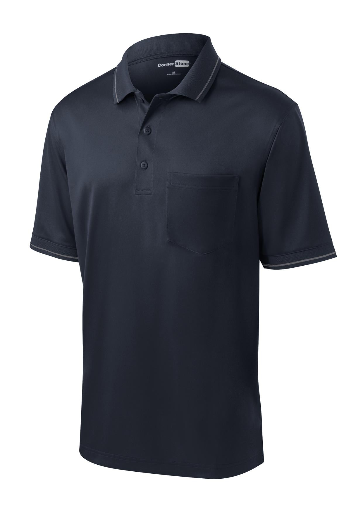 CornerStone Select Snag-Proof Tipped Pocket Polo CS415