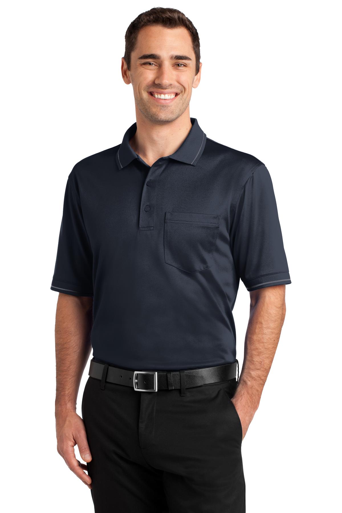 CornerStone Select Snag-Proof Tipped Pocket Polo CS415