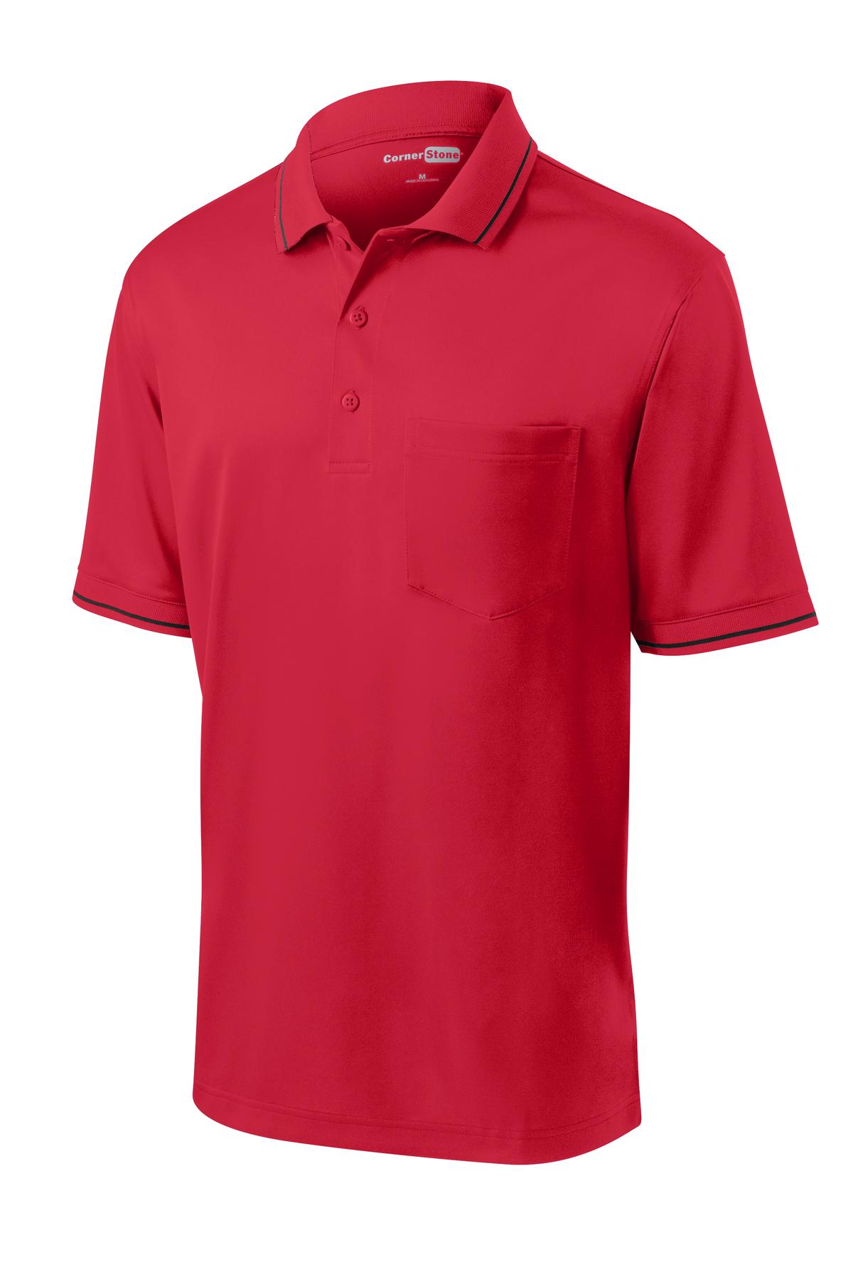 CornerStone Select Snag-Proof Tipped Pocket Polo CS415