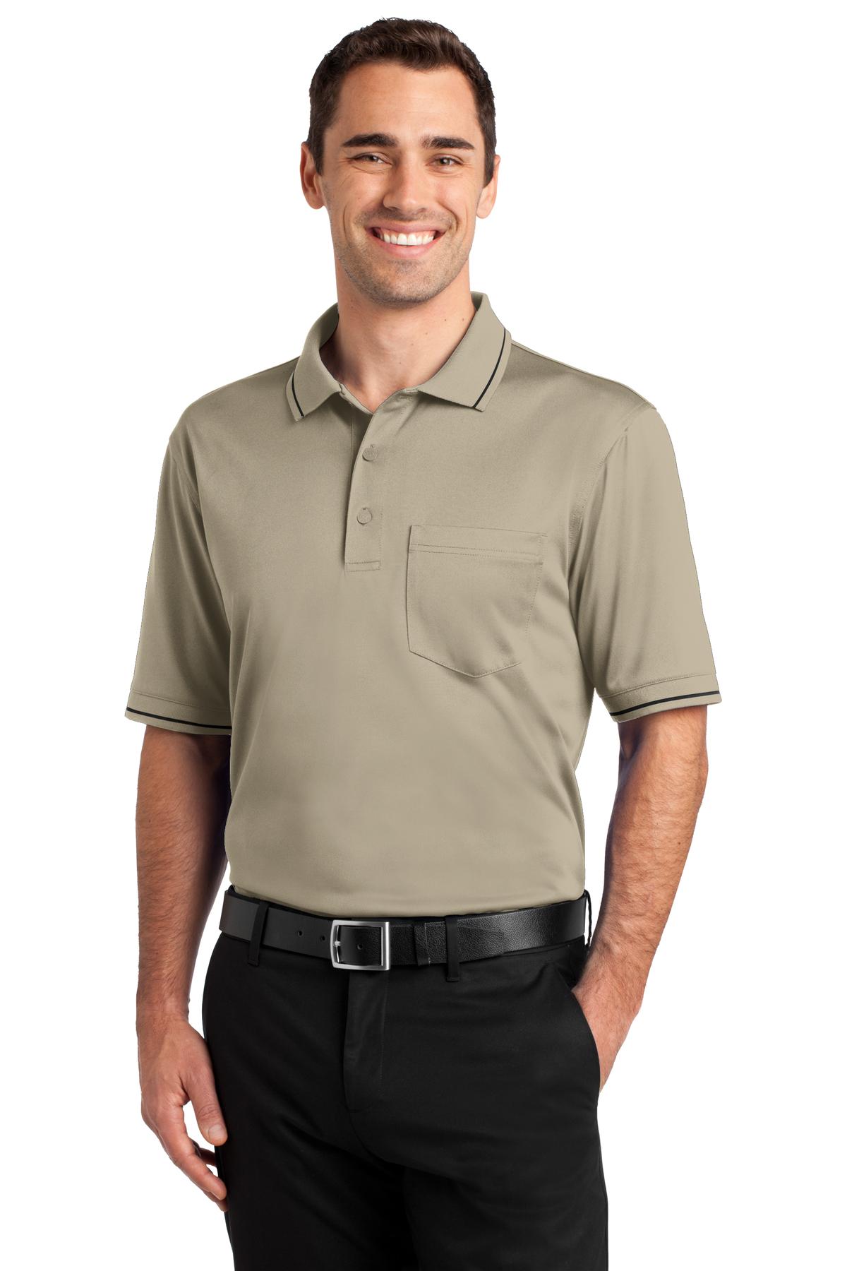 CornerStone Select Snag-Proof Tipped Pocket Polo CS415