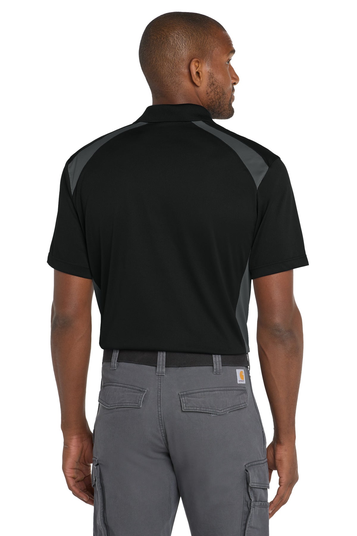 CornerStone Select Snag-Proof Two Way Colorblock Pocket Polo CS416