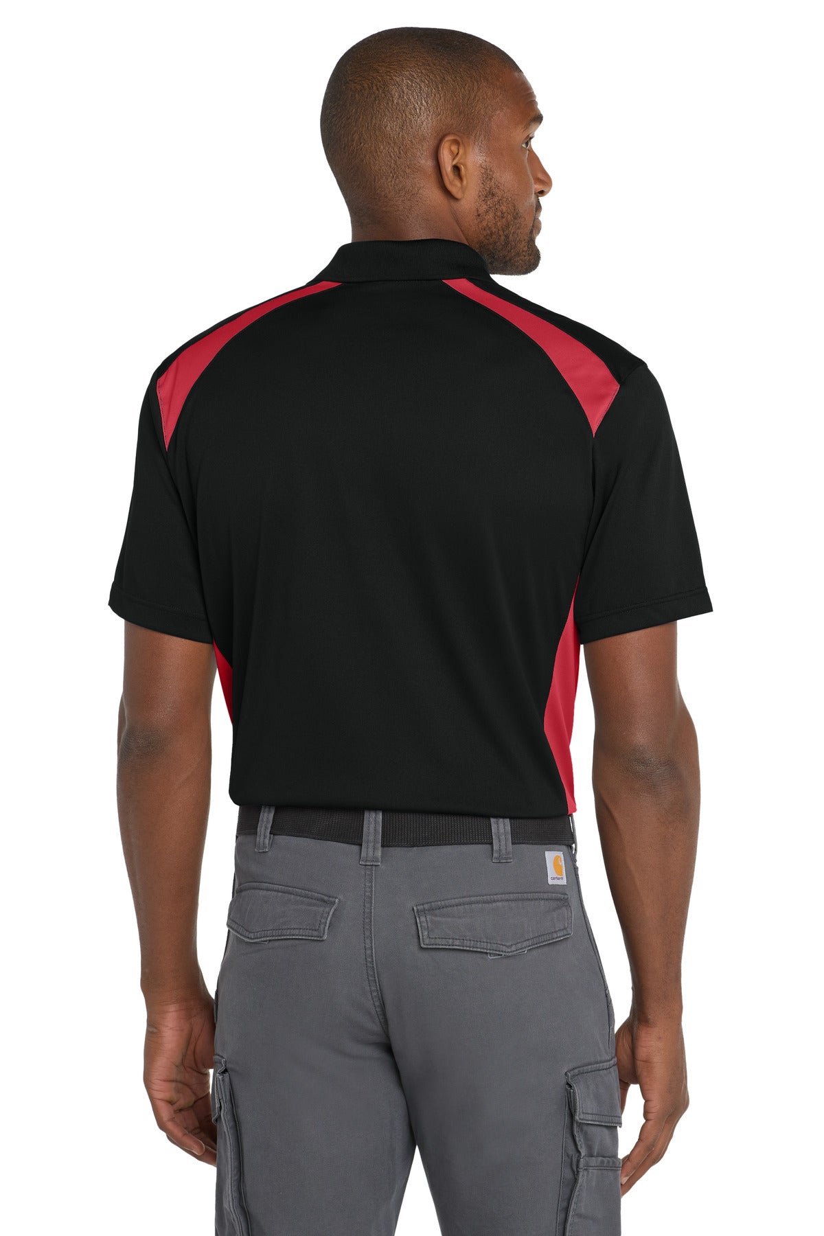CornerStone Select Snag-Proof Two Way Colorblock Pocket Polo CS416
