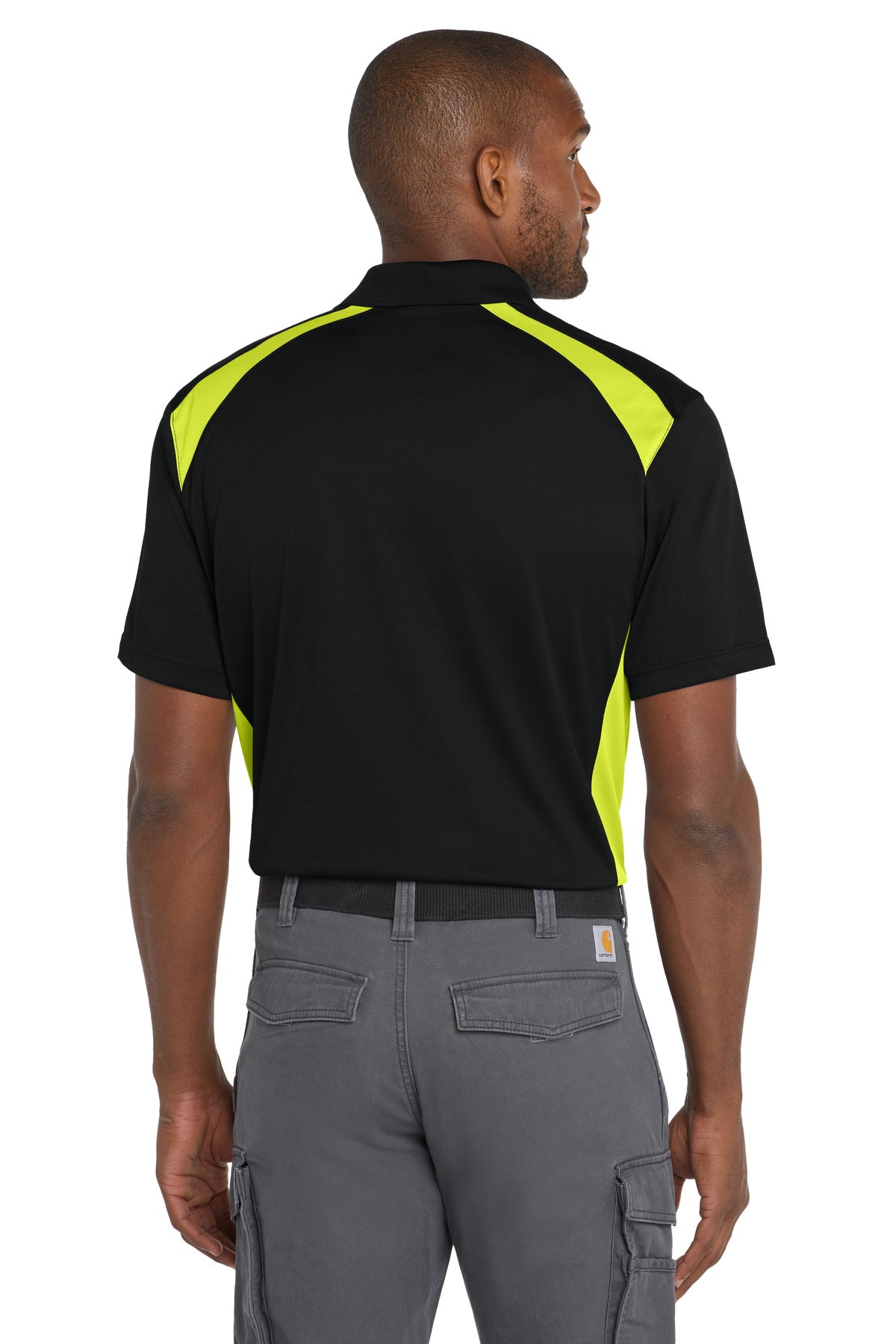 CornerStone Select Snag-Proof Two Way Colorblock Pocket Polo CS416