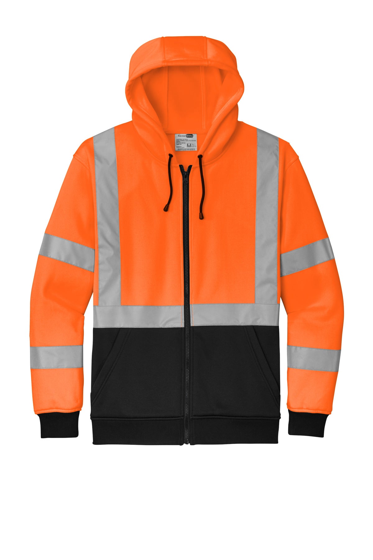 CornerStone A107 Class 3 Heavy-Duty Fleece Full-Zip Hoodie CSF300