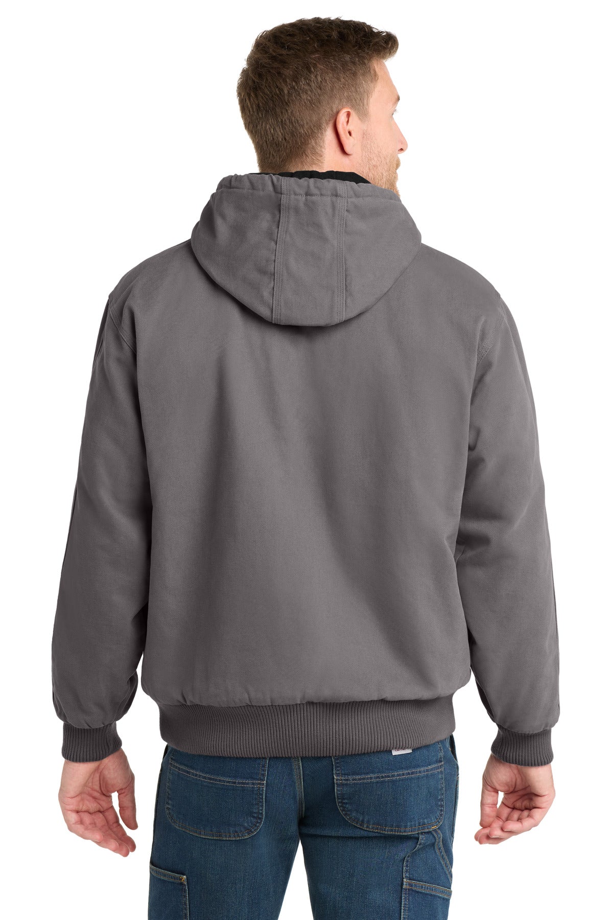 CornerStone Washed Duck Cloth Insulated Hooded Work Jacket CSJ41