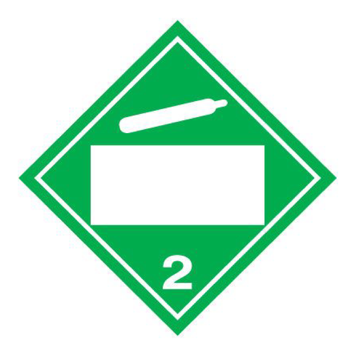 Custom D.O.T. Placard - Class 2 Gases