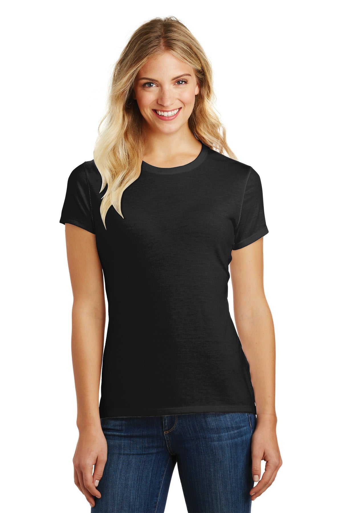 District Women's Perfect Blend CVC Tee DM108L