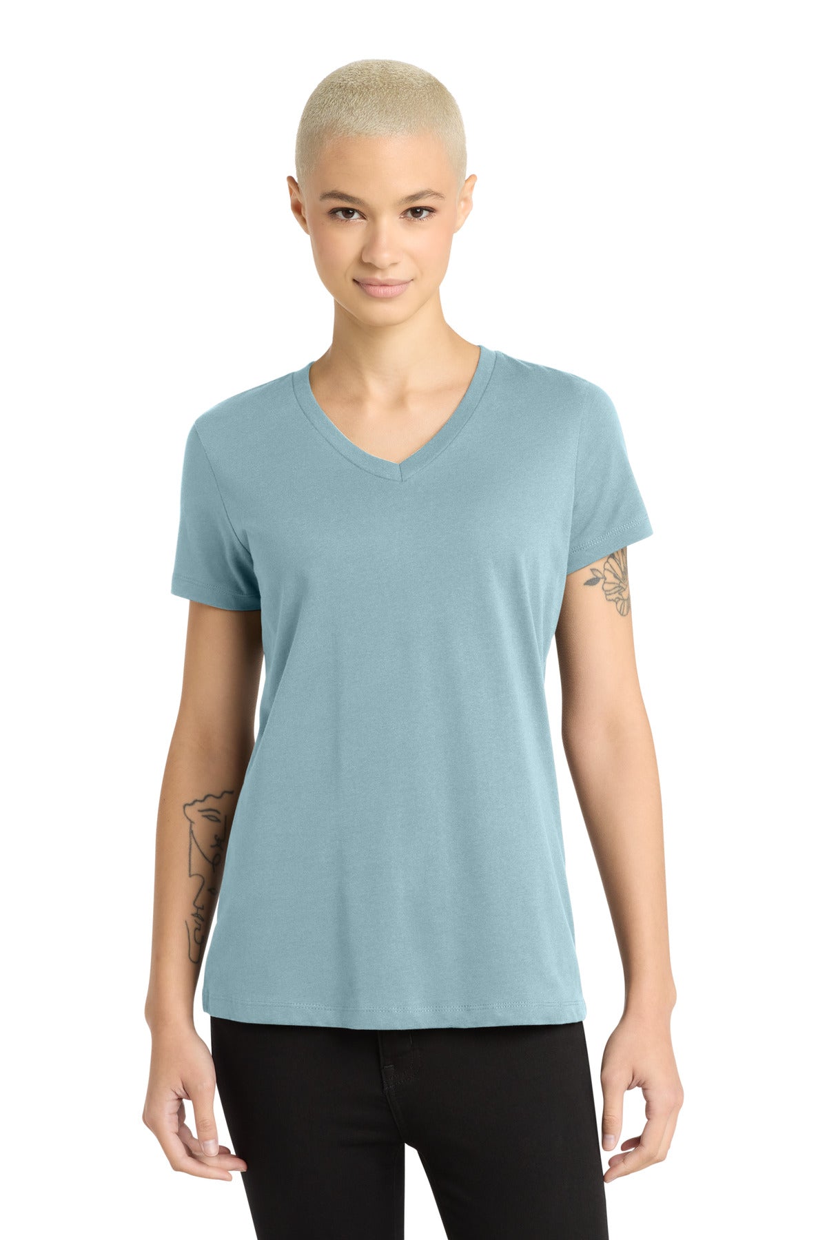 District Women's Perfect Weight V-Neck Tee DM1170L