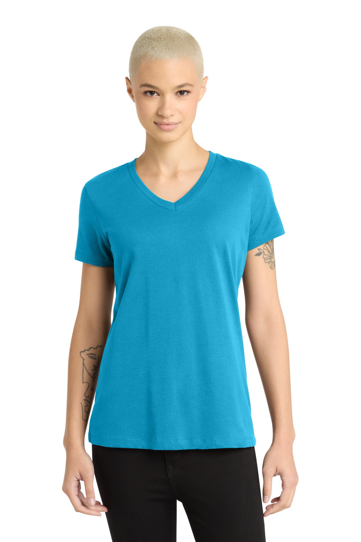 District Women's Perfect Weight V-Neck Tee DM1170L