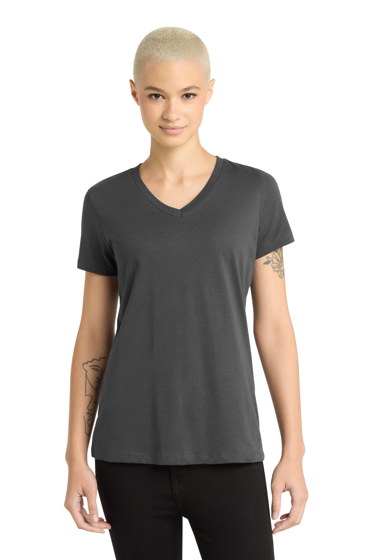 District Women's Perfect Weight V-Neck Tee DM1170L