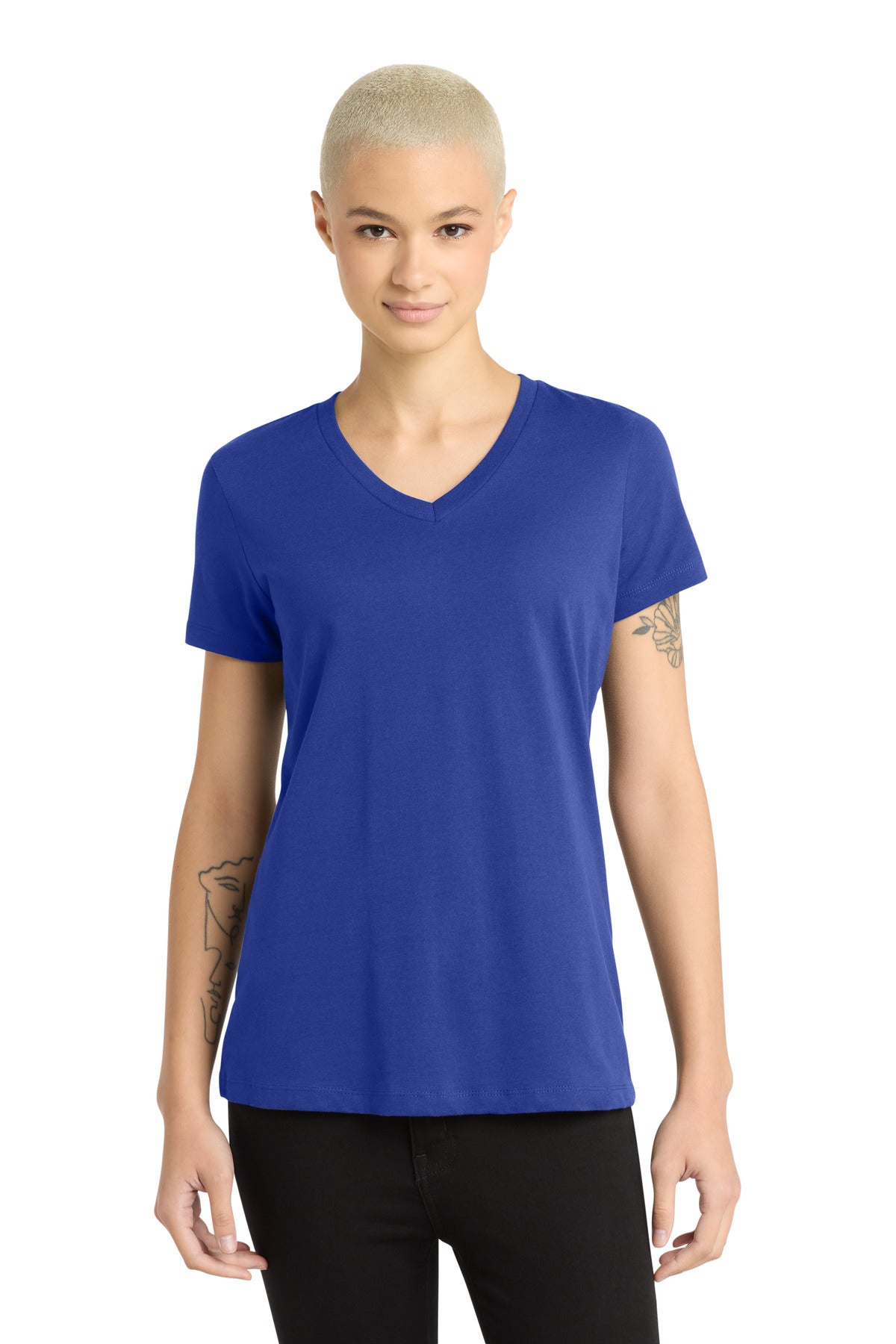 District Women's Perfect Weight V-Neck Tee DM1170L