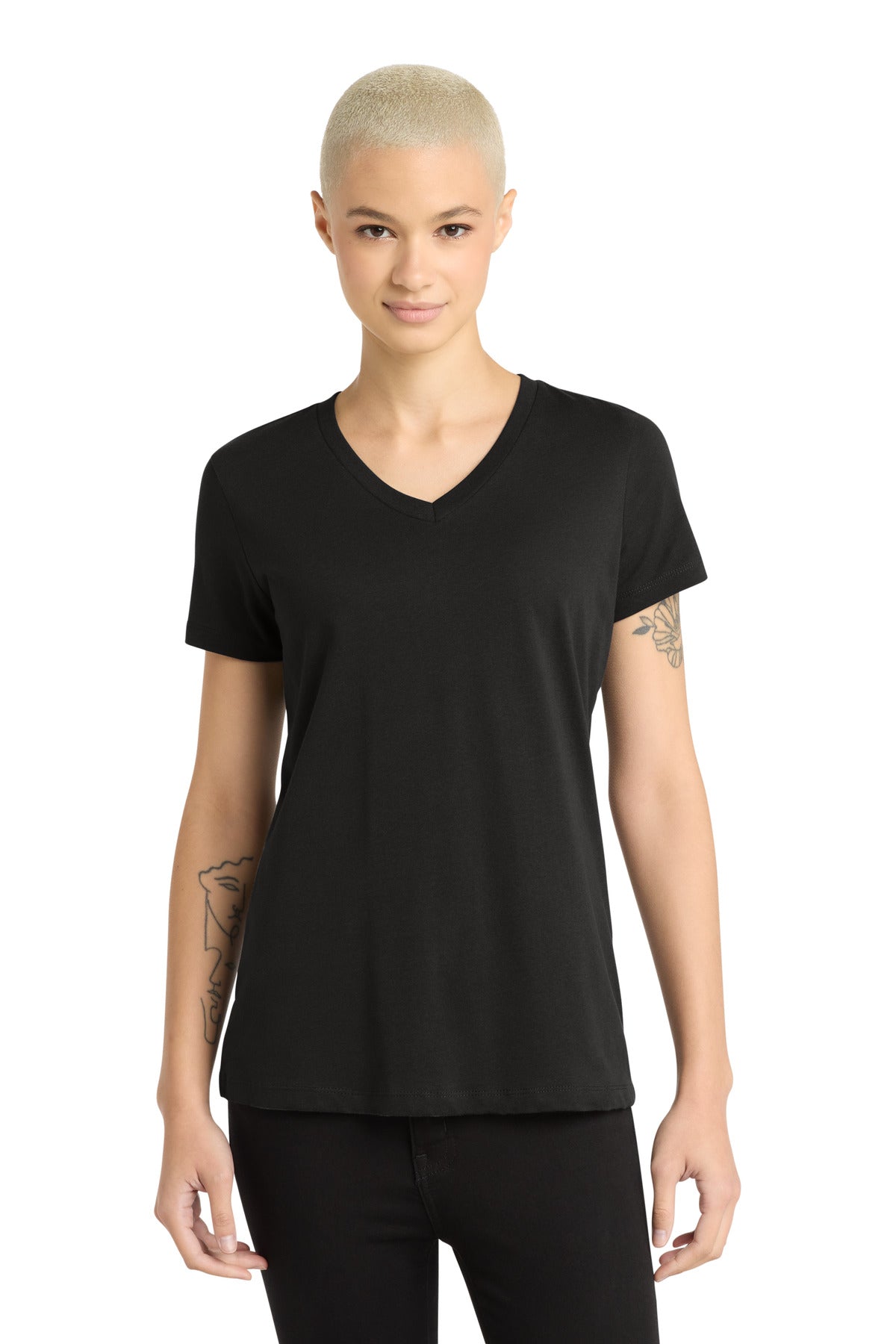 District Women's Perfect Weight V-Neck Tee DM1170L