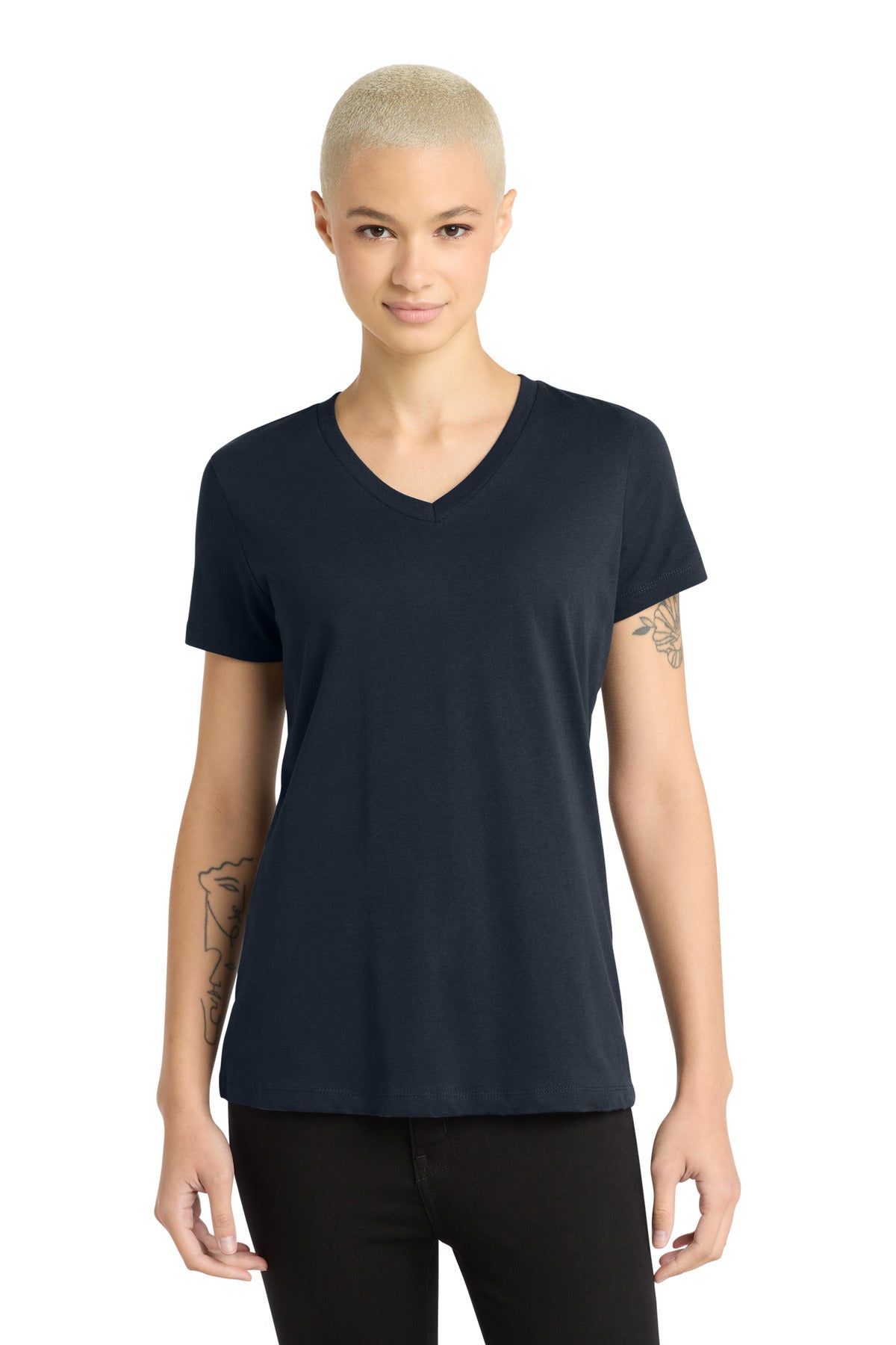 District Women's Perfect Weight V-Neck Tee DM1170L