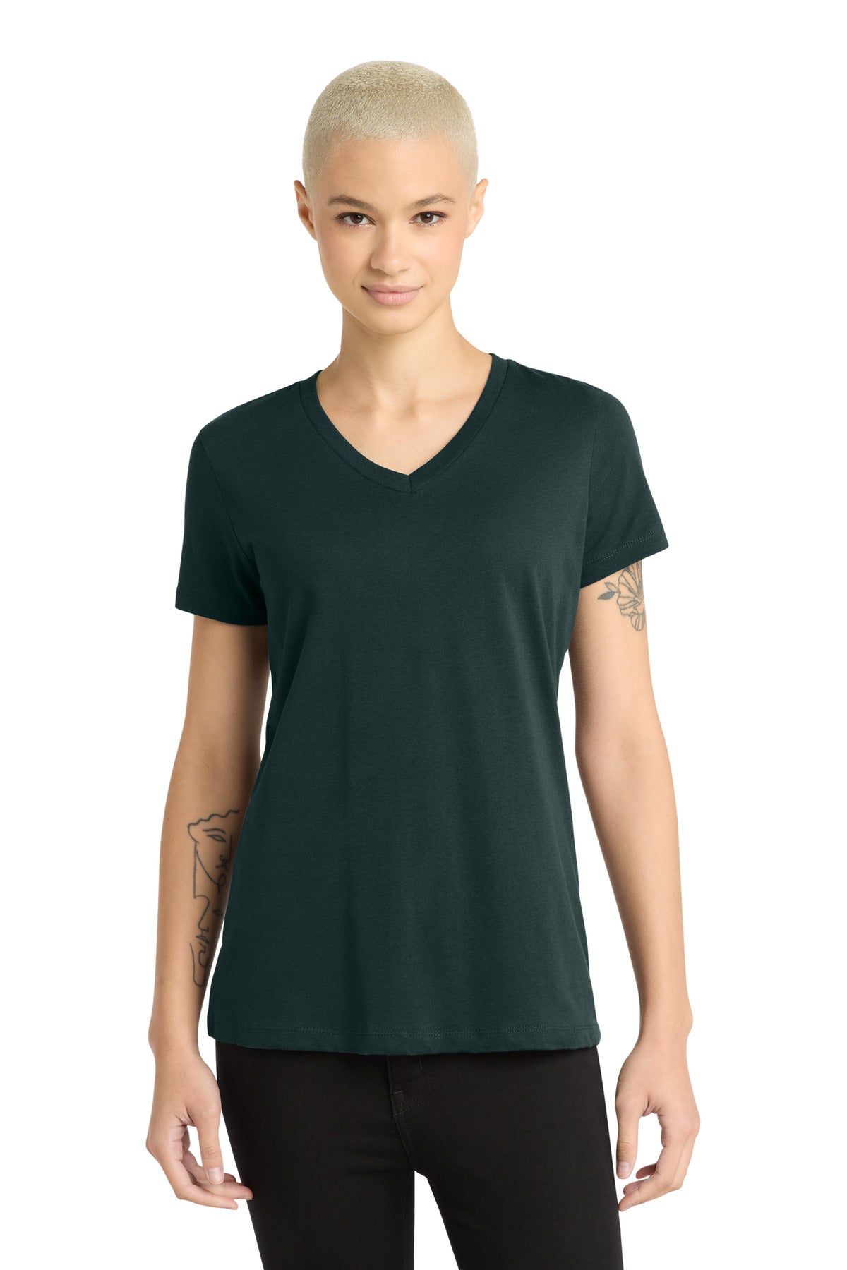 District Women's Perfect Weight V-Neck Tee DM1170L