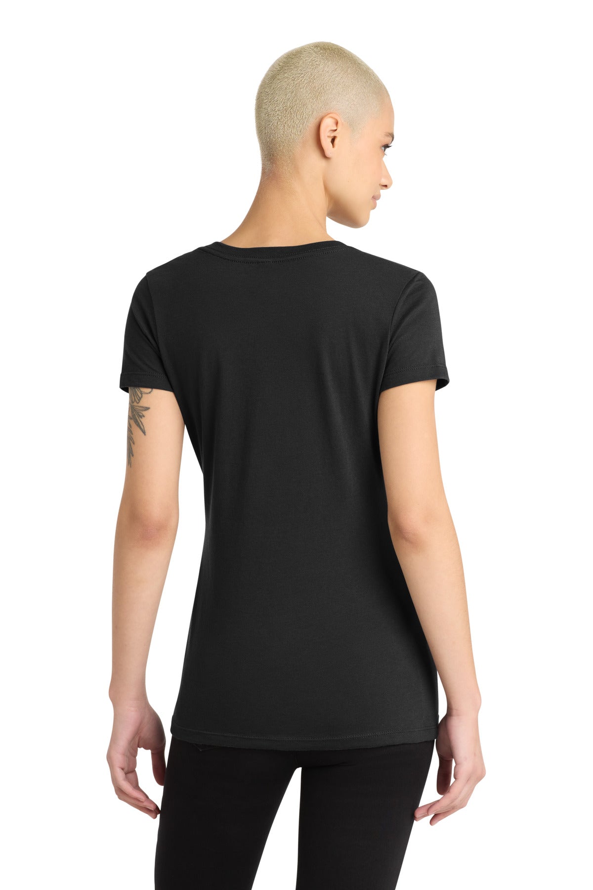 District Women's Perfect Blend CVC V-Neck Tee DM1190L