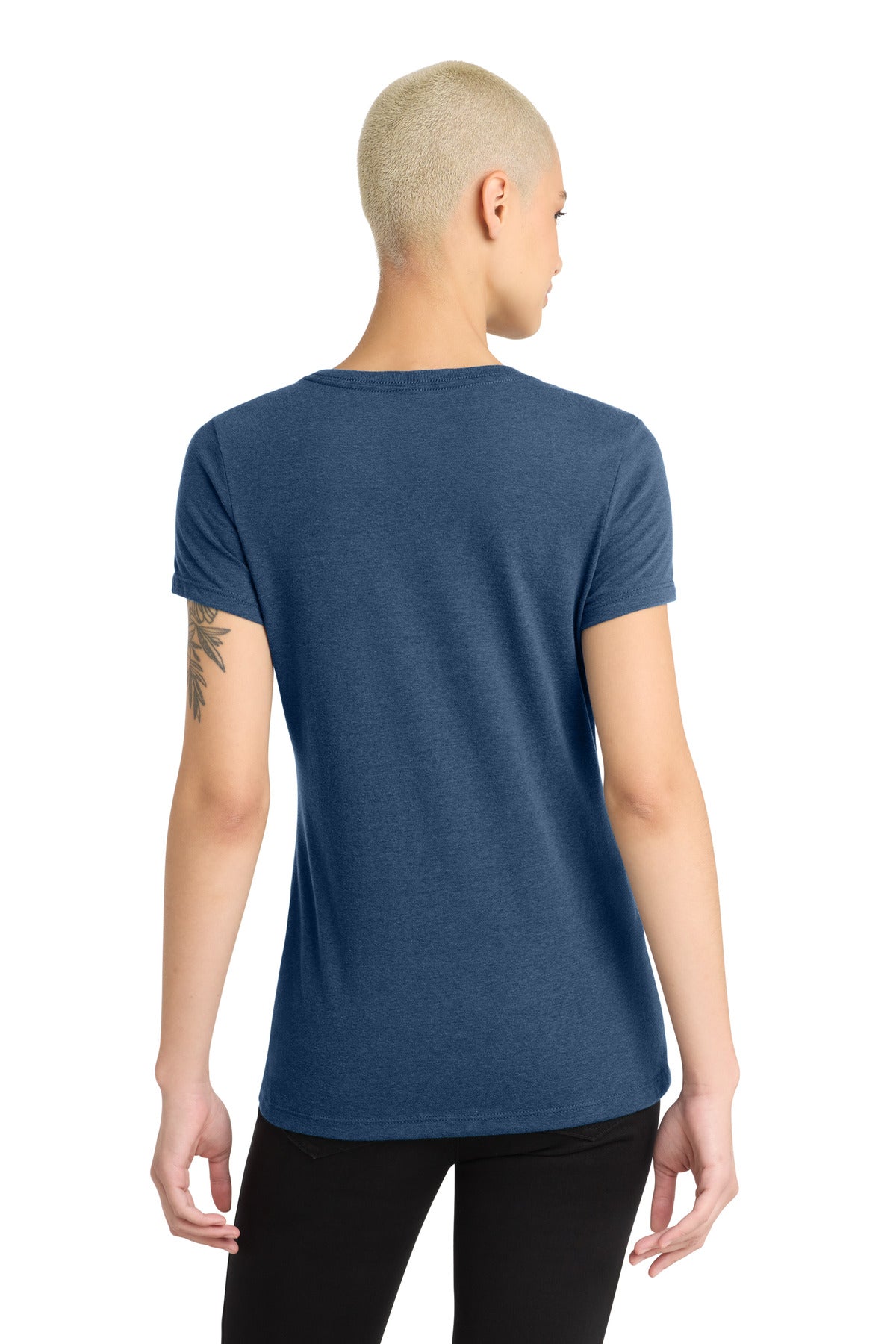 District Women's Perfect Blend CVC V-Neck Tee DM1190L