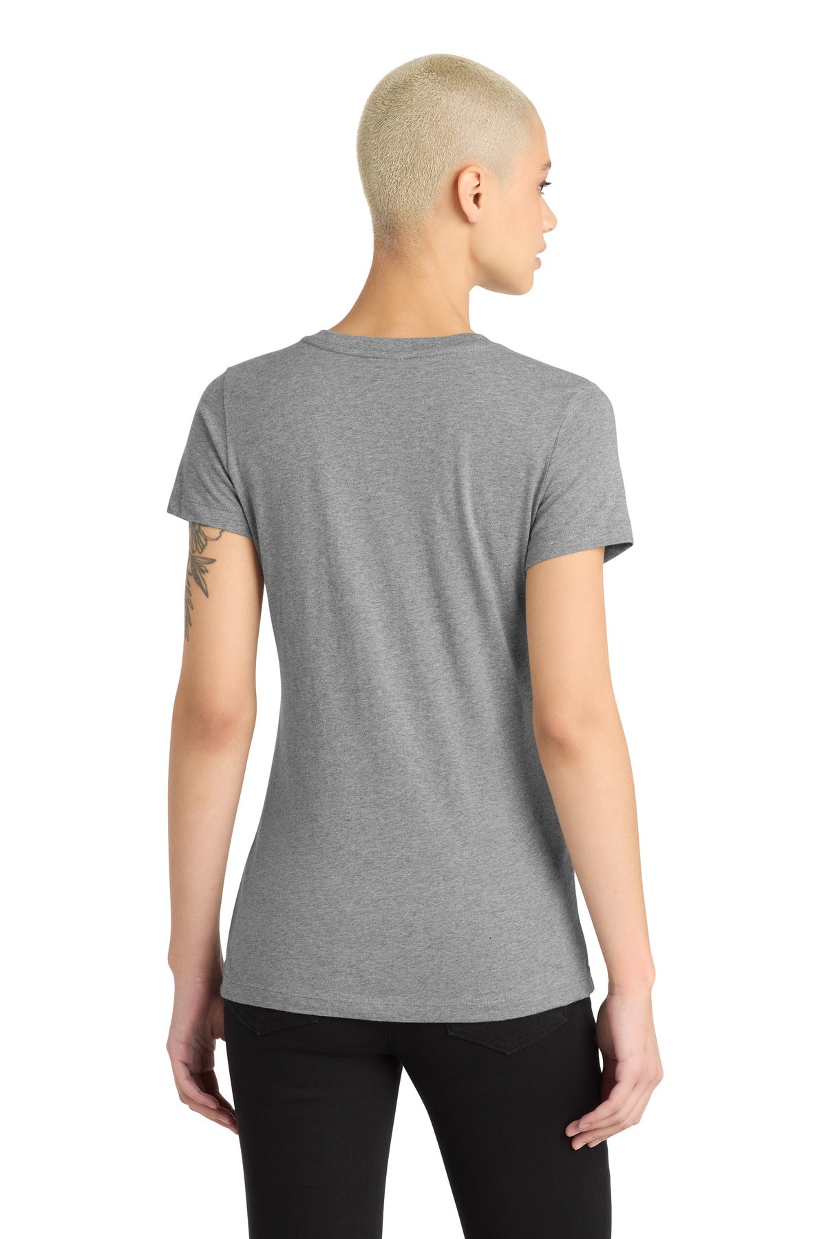 District Women's Perfect Blend CVC V-Neck Tee DM1190L