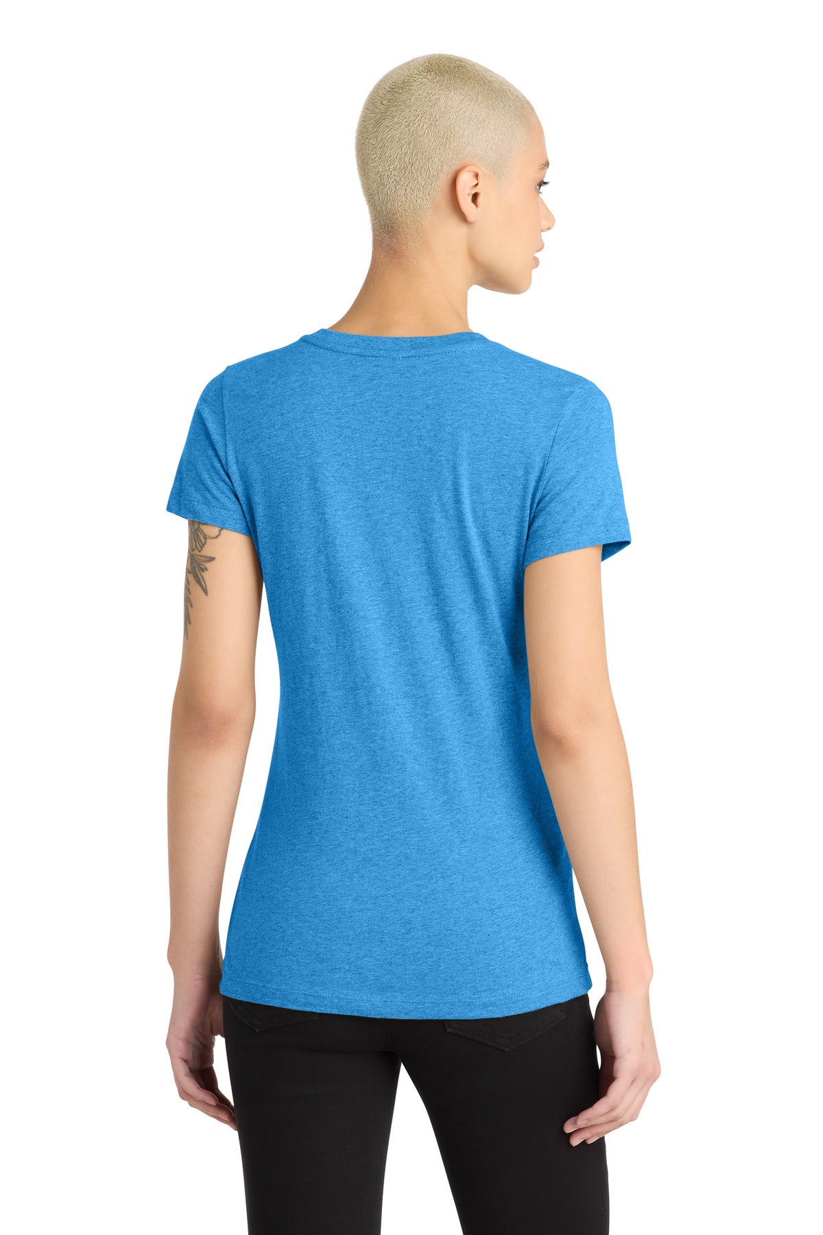District Women's Perfect Blend CVC V-Neck Tee DM1190L