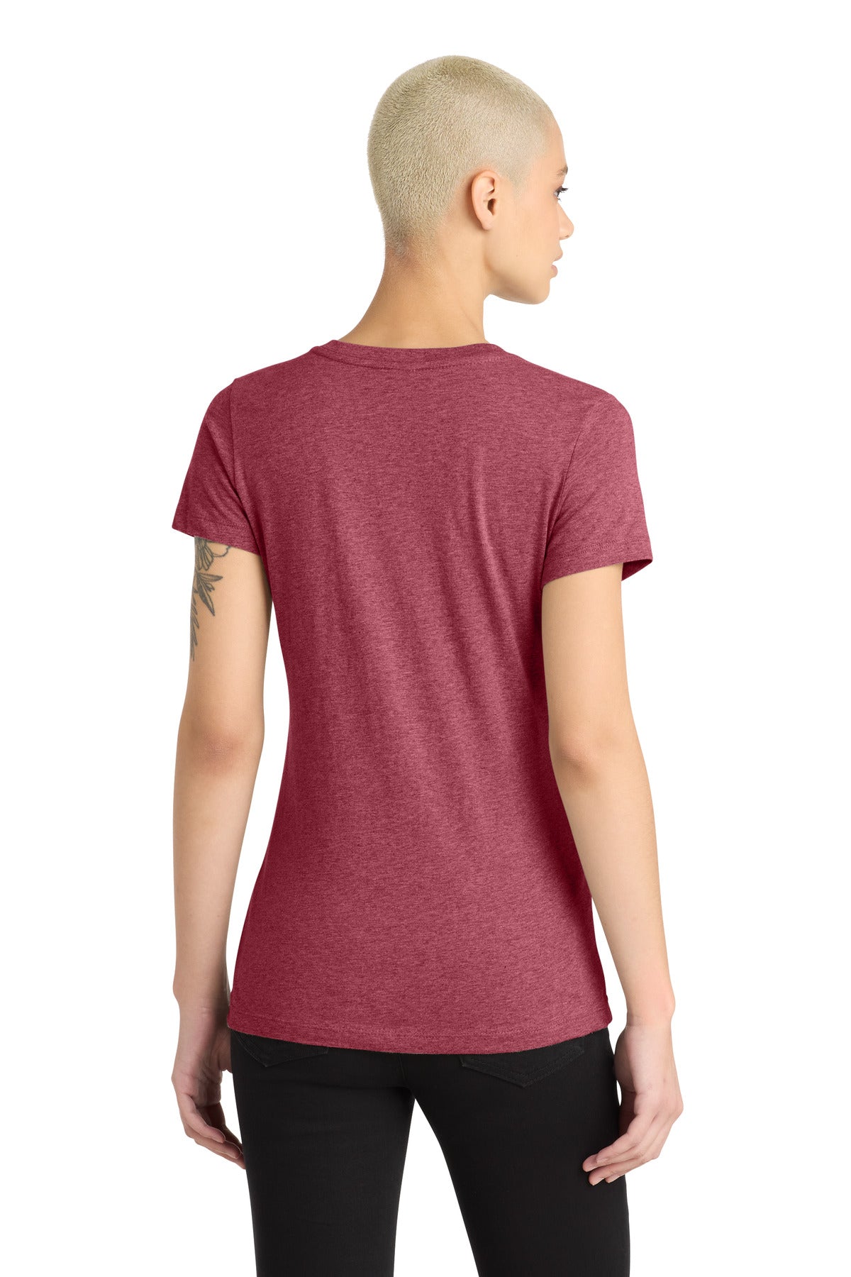 District Women's Perfect Blend CVC V-Neck Tee DM1190L