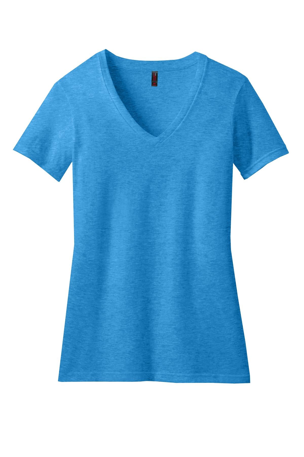 District Women's Perfect Blend CVC V-Neck Tee DM1190L