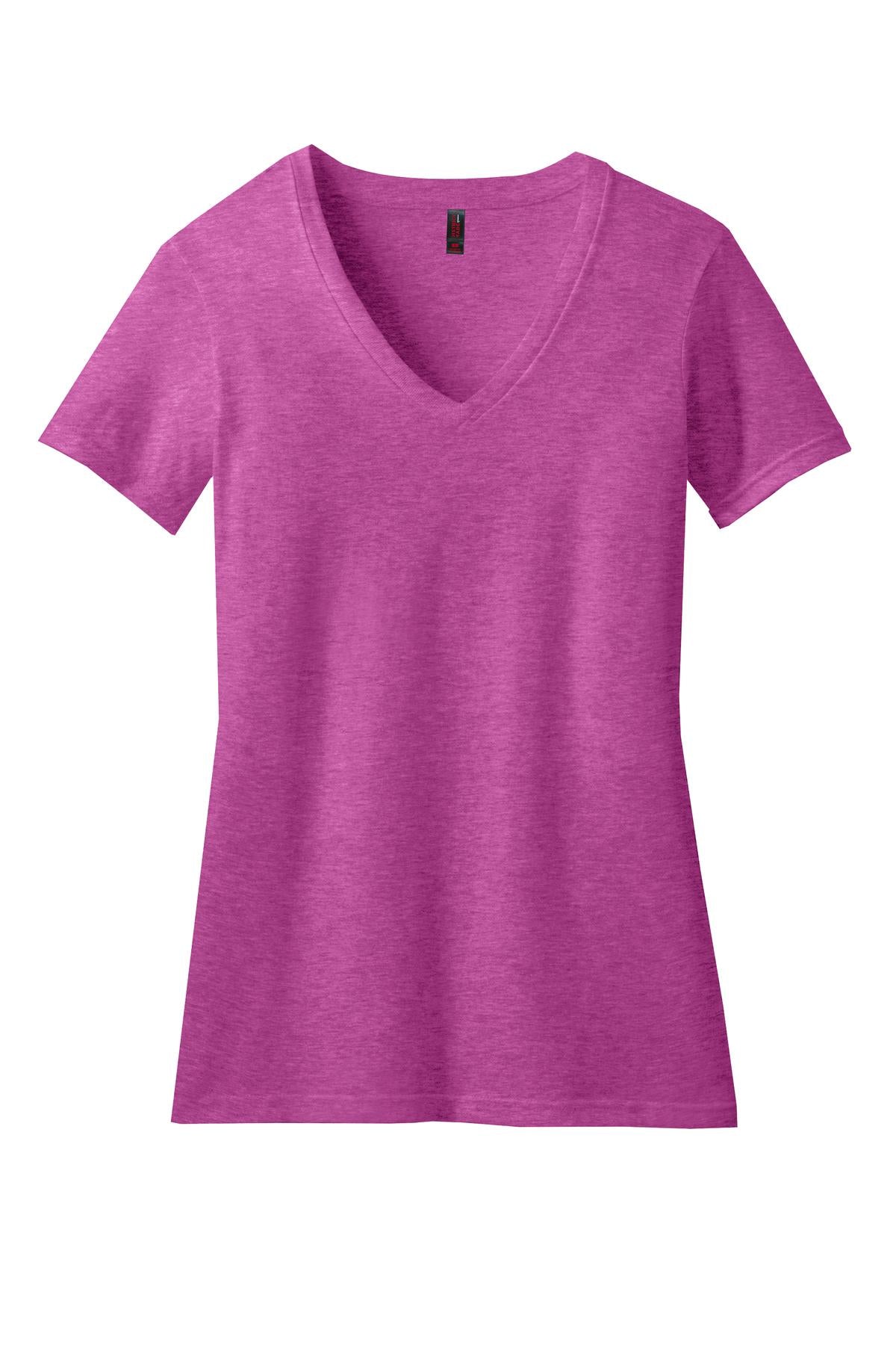 District Women's Perfect Blend CVC V-Neck Tee DM1190L