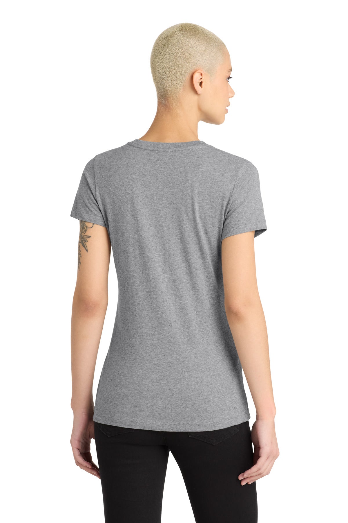 District Women's Perfect Blend CVC V-Neck Tee DM1190L