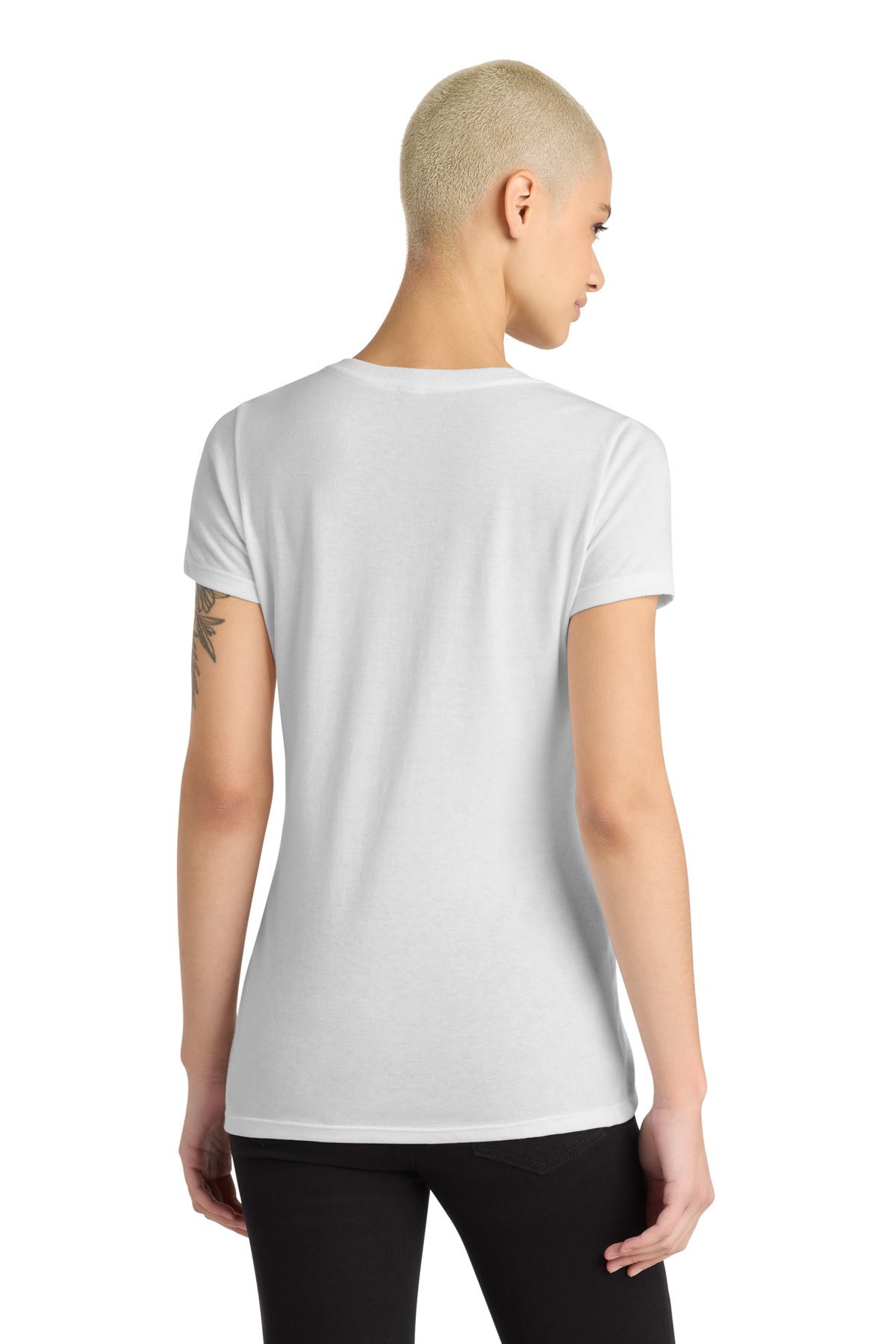 District Women's Perfect Blend CVC V-Neck Tee DM1190L