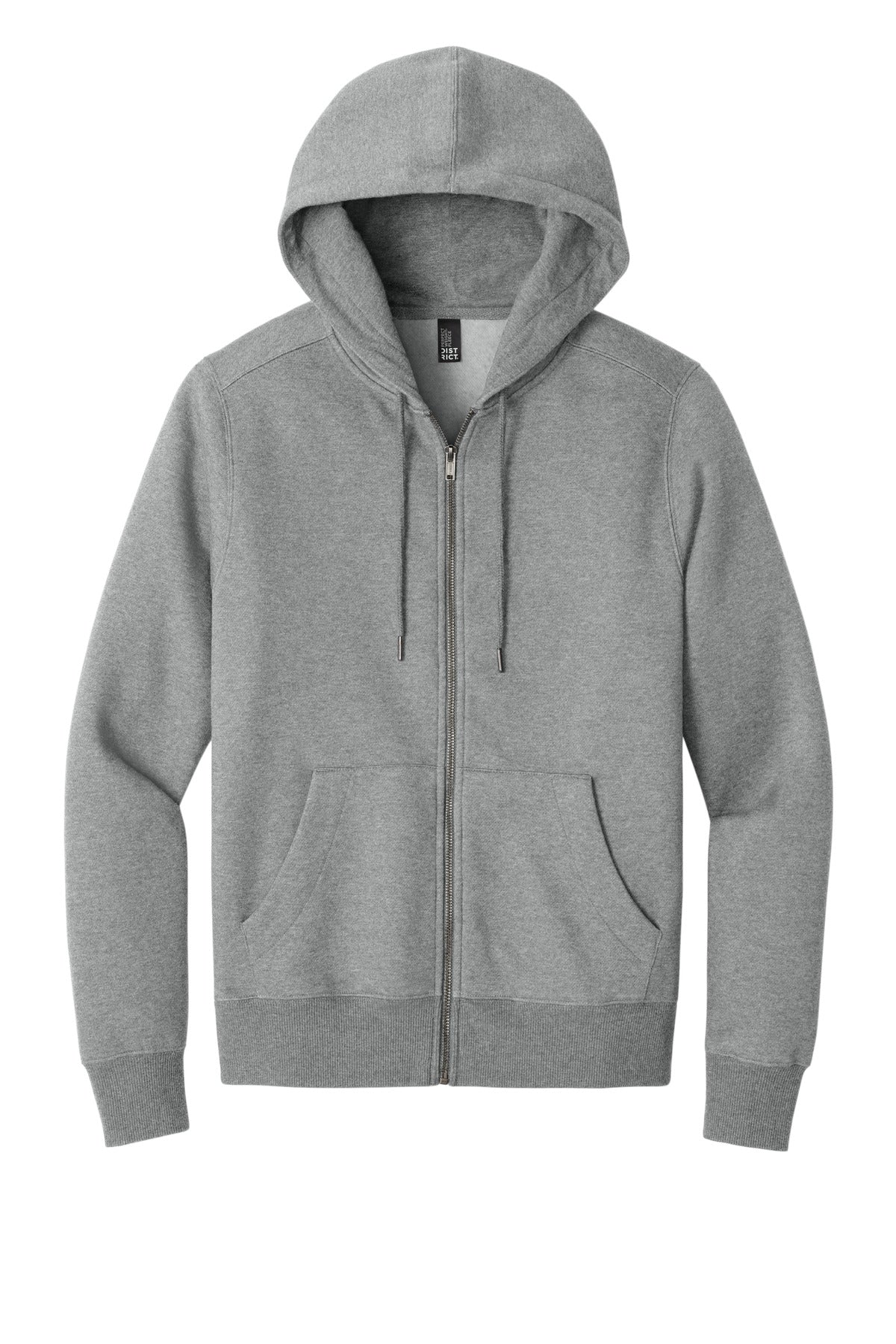 District Perfect Weight Fleece Full-Zip Hoodie DT1103