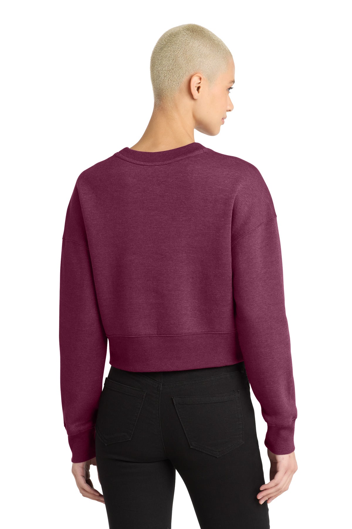 District Women's Perfect Weight Fleece Cropped Crew DT1105