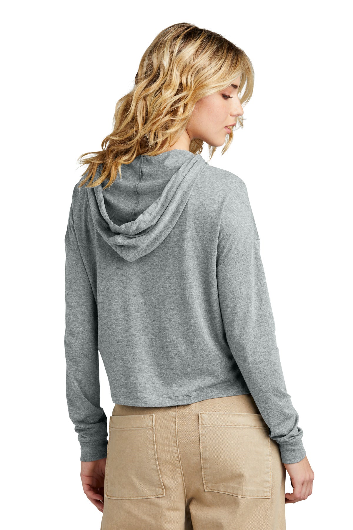 District Women's Perfect Tri Midi Long Sleeve Hoodie DT1390L