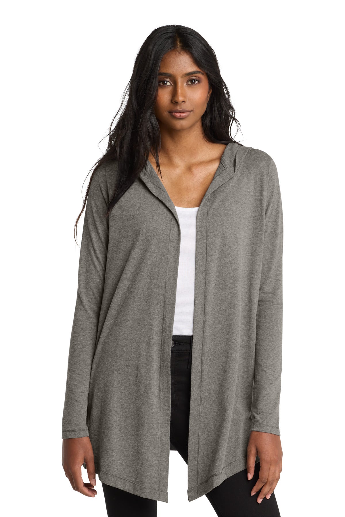 District Women's Perfect Tri Hooded Cardigan DT156