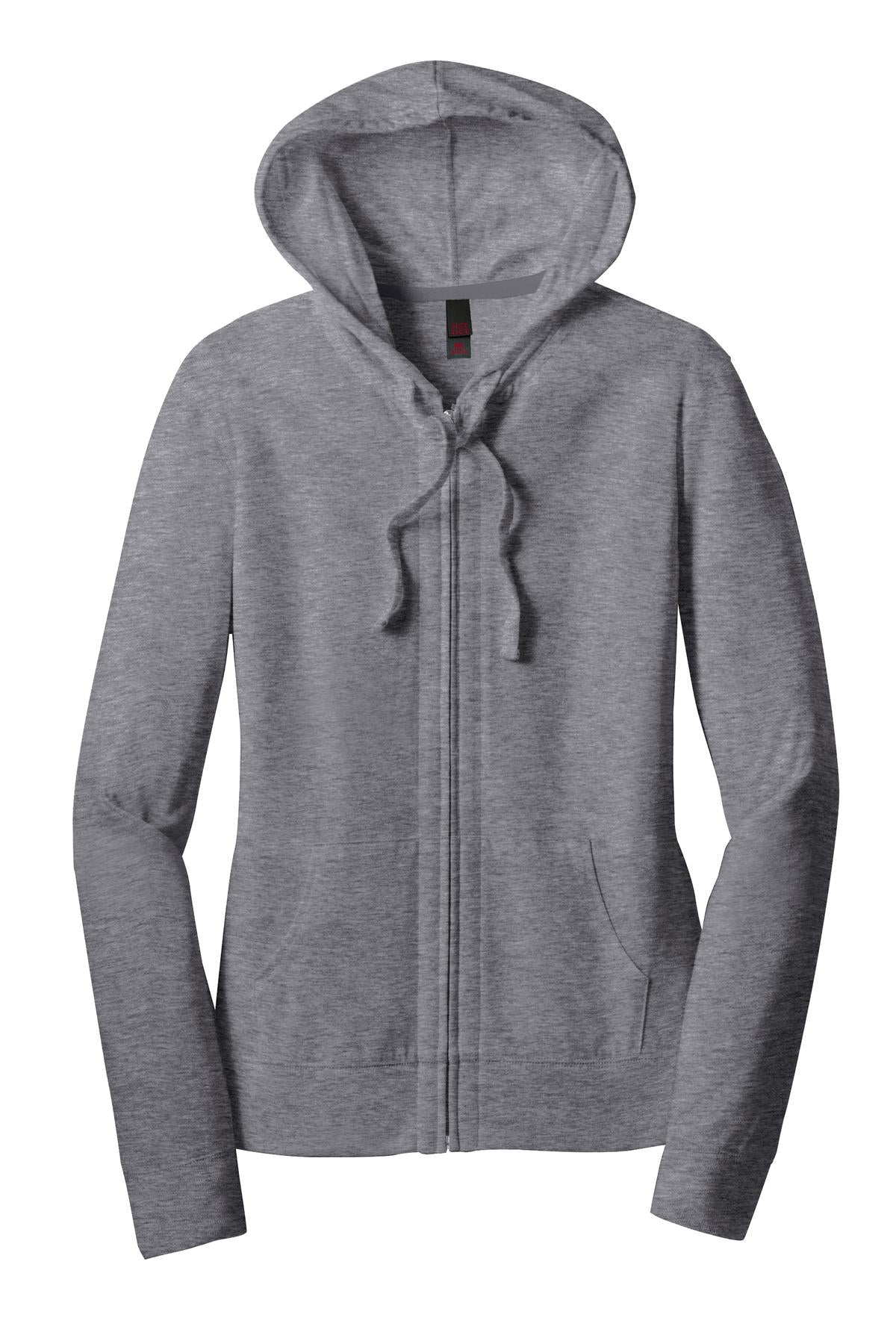 District Women's Fitted Jersey Full-Zip Hoodie DT2100
