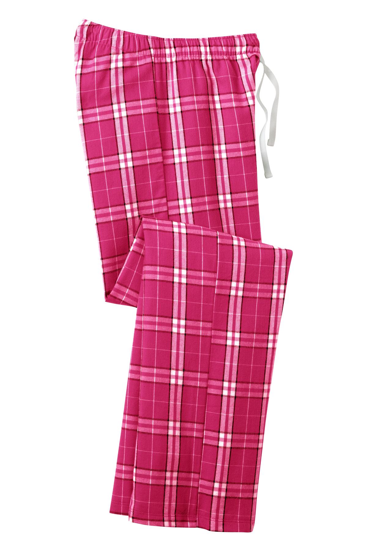 District Women's Flannel Plaid Pant DT2800