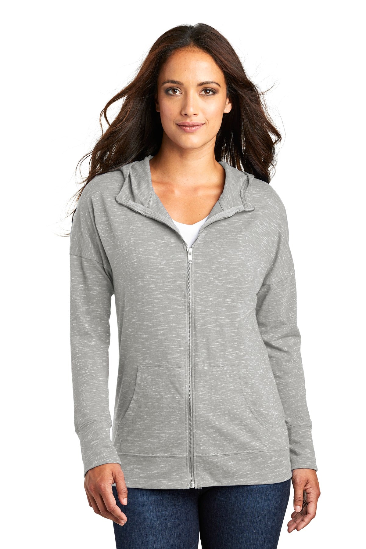 District Women's Medal Full-Zip Hoodie DT665
