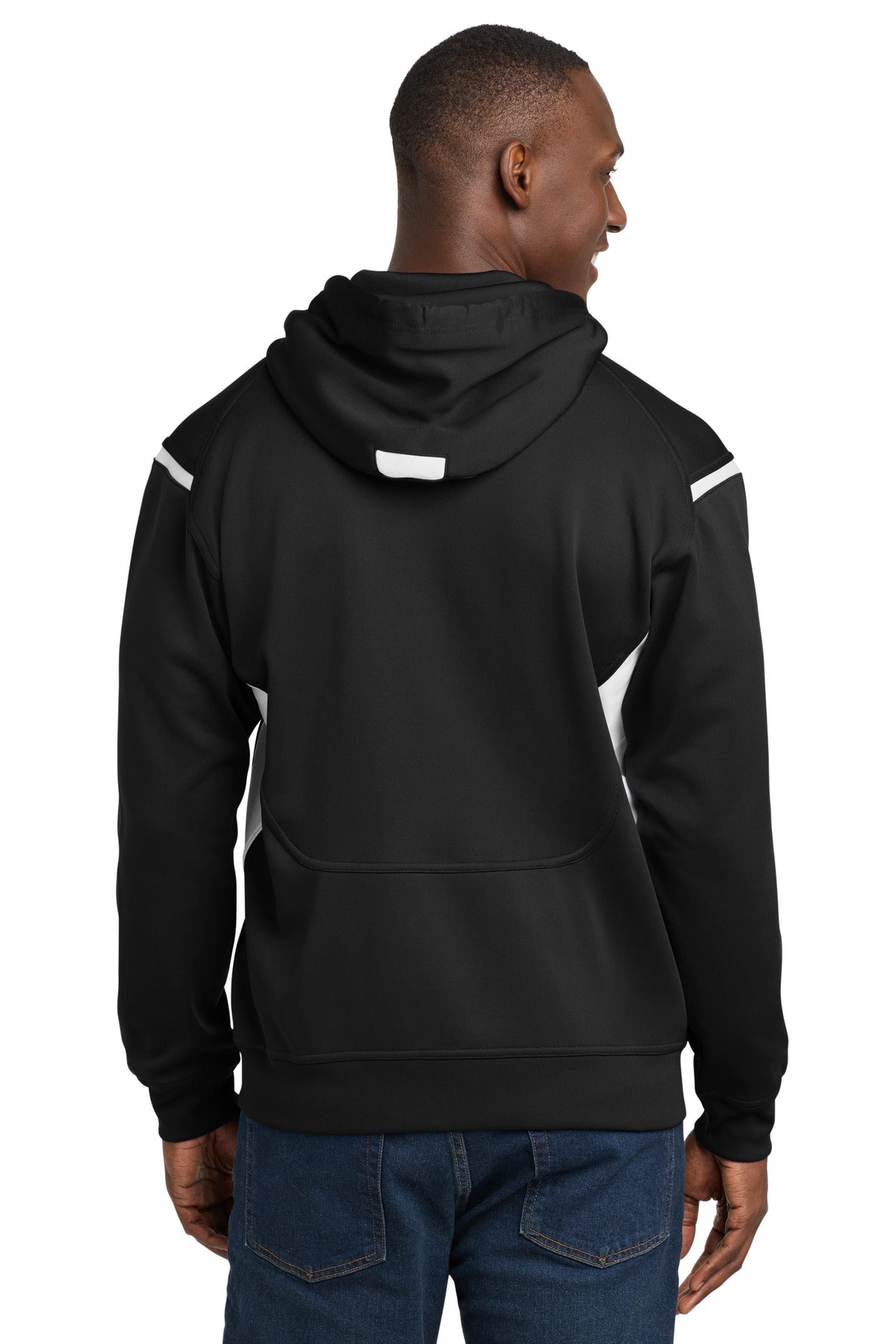 Sport-Tek Tech Fleece Colorblock Hooded Sweatshirt F246
