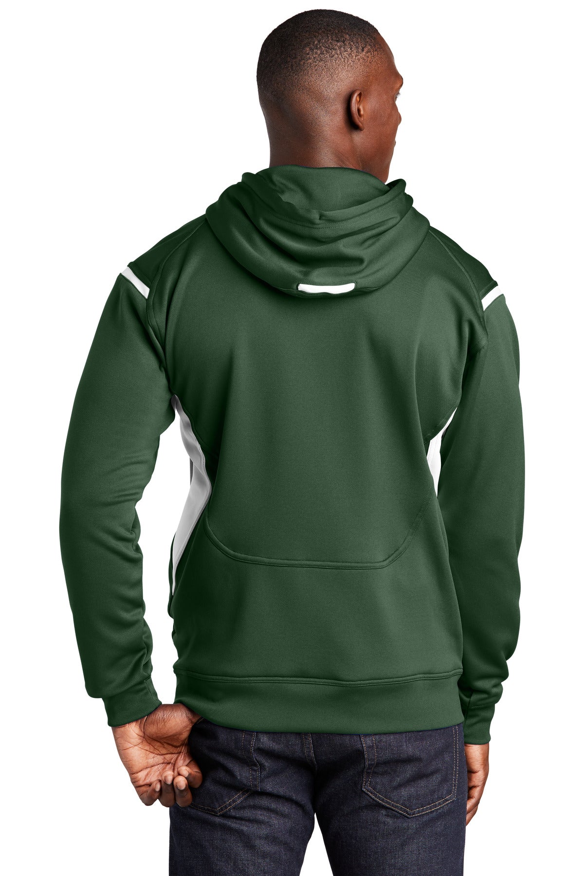 Sport-Tek Tech Fleece Colorblock Hooded Sweatshirt F246