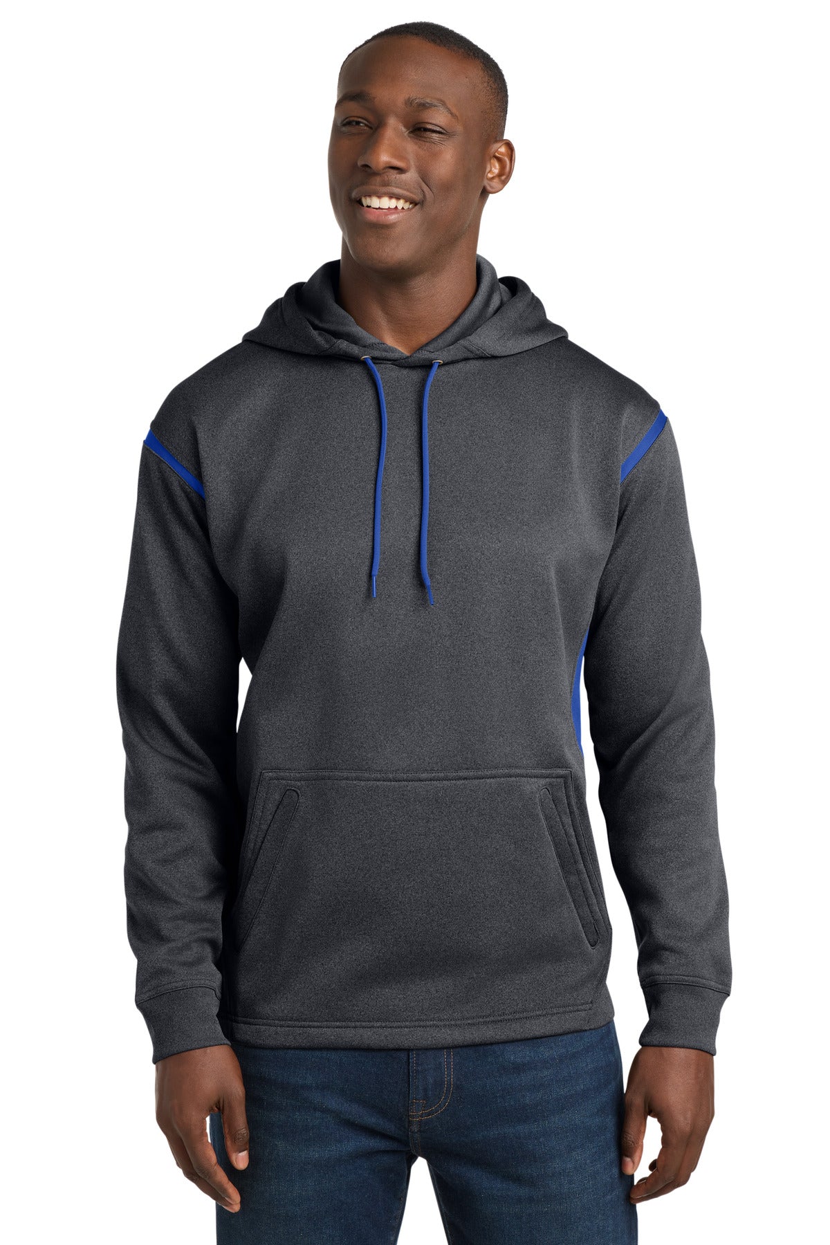Sport-Tek Tech Fleece Colorblock Hooded Sweatshirt F246