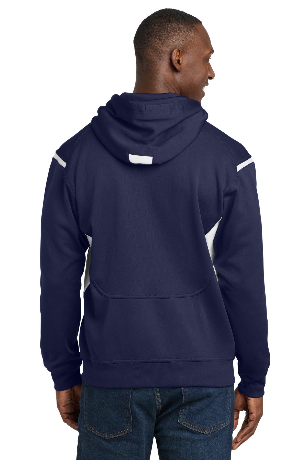 Sport-Tek Tech Fleece Colorblock Hooded Sweatshirt F246