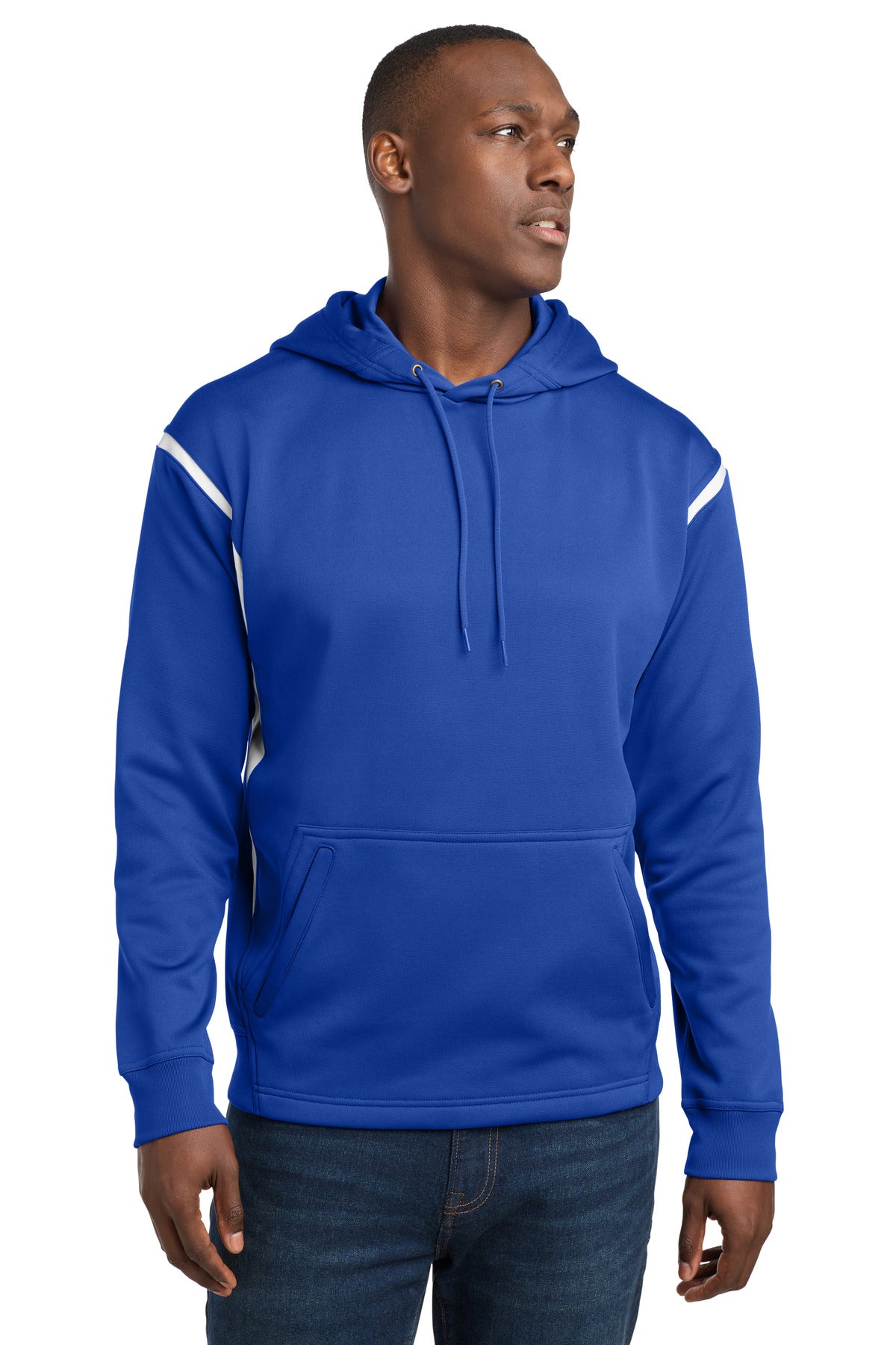 Sport-Tek Tech Fleece Colorblock Hooded Sweatshirt F246