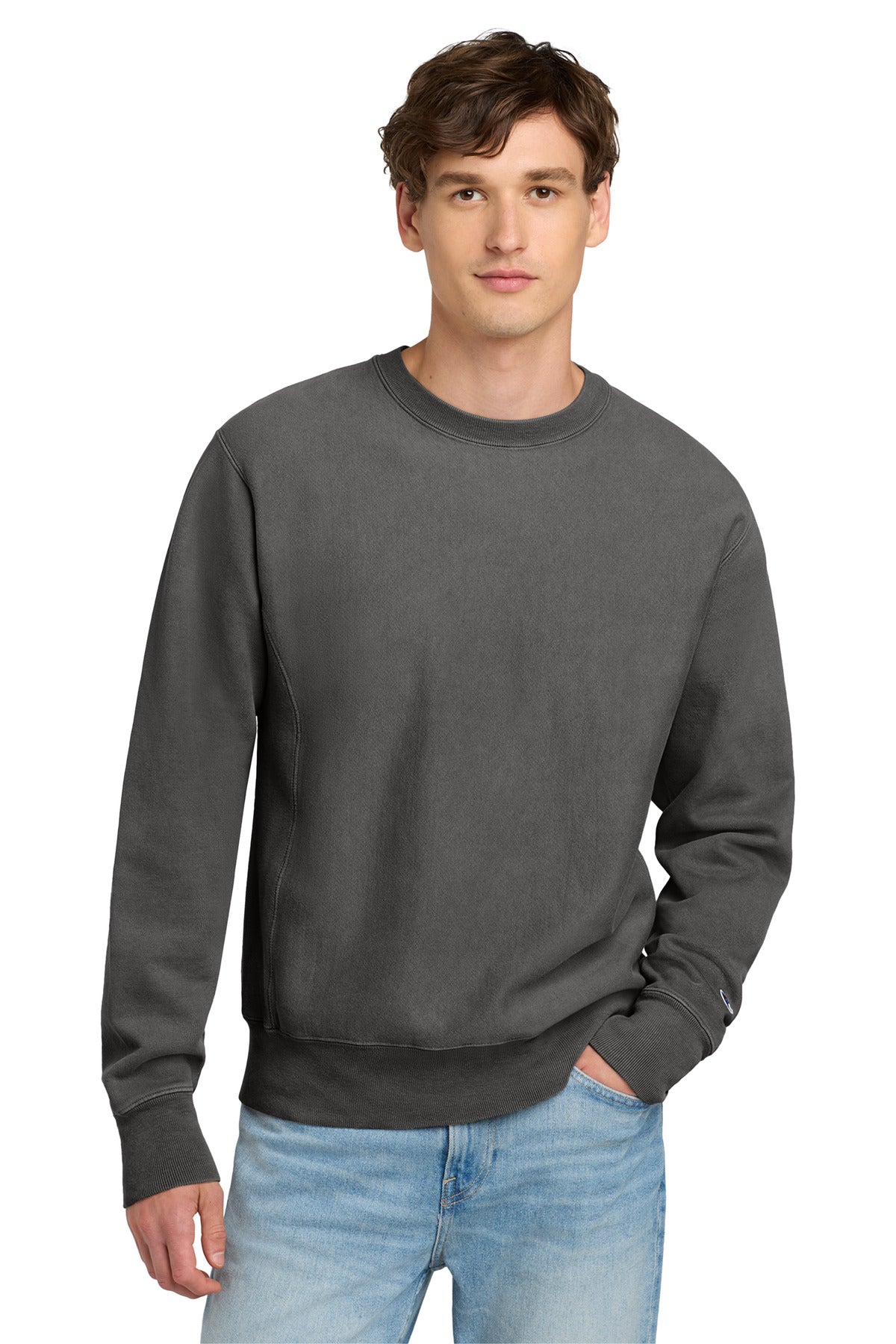 Champion Reverse Weave Garment-Dyed Crewneck Sweatshirt GDS149