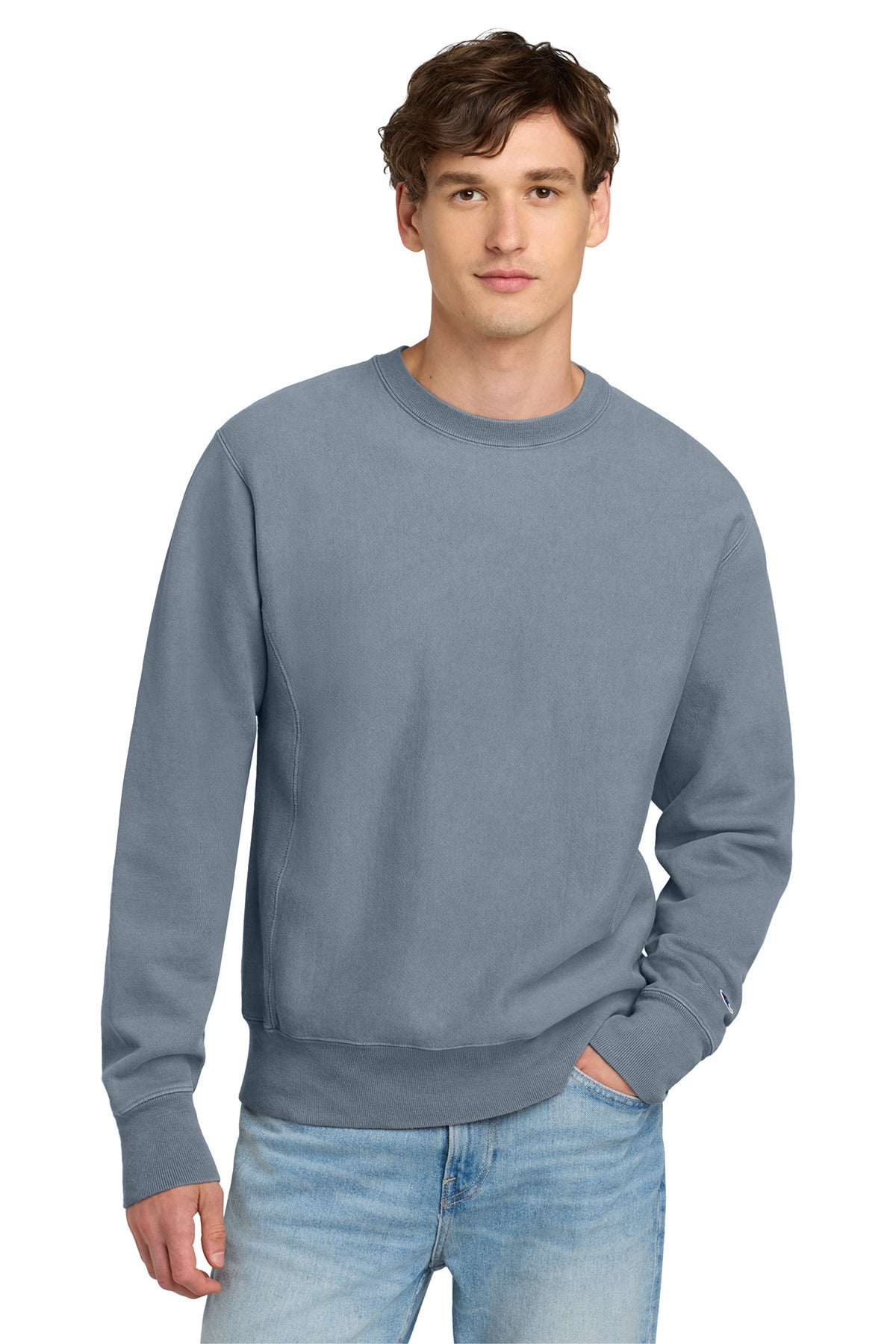 Champion Reverse Weave Garment-Dyed Crewneck Sweatshirt GDS149