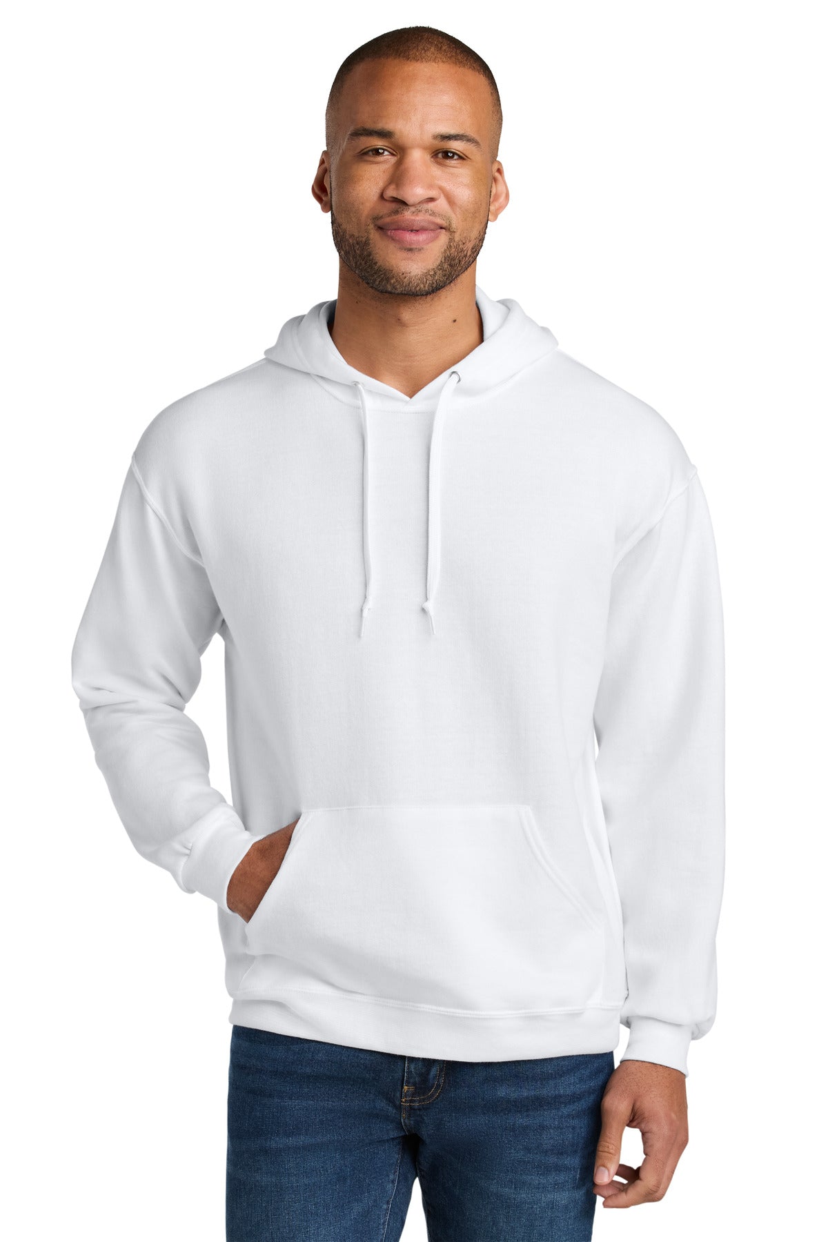 Jerzees Ultimate Unisex CVC Ring Spun Hooded Sweatshirt IC49M