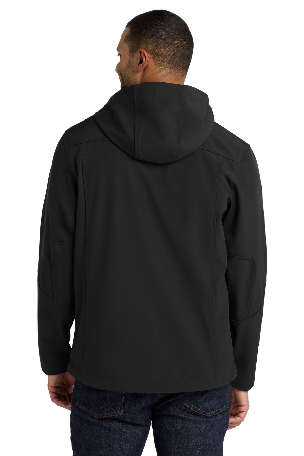 Port Authority Textured Hooded Soft Shell Jacket J706