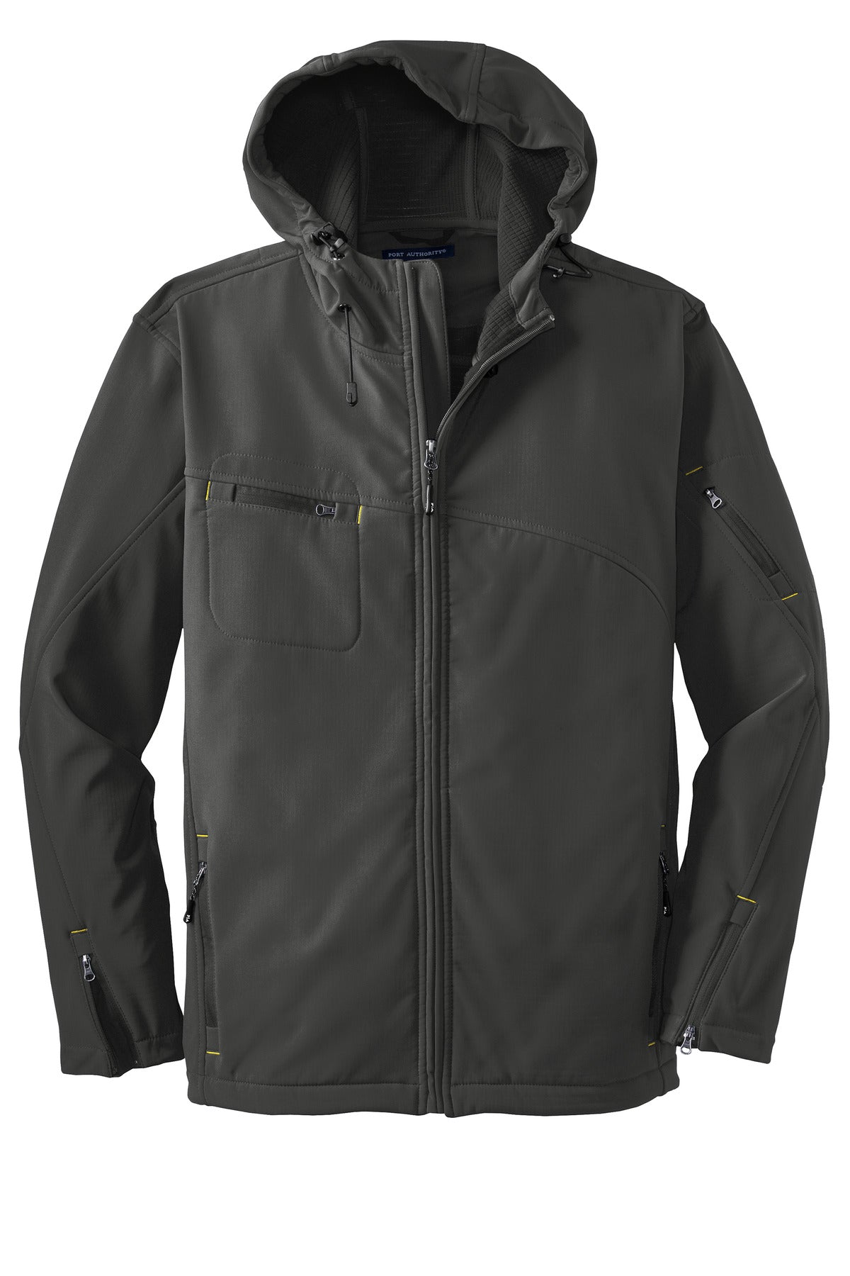 Port Authority Textured Hooded Soft Shell Jacket J706