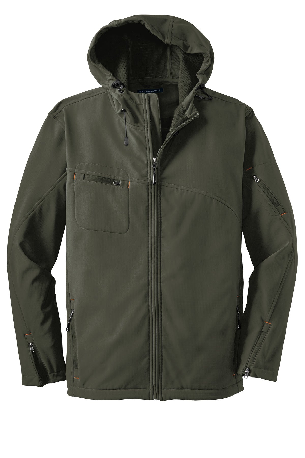 Port Authority Textured Hooded Soft Shell Jacket J706