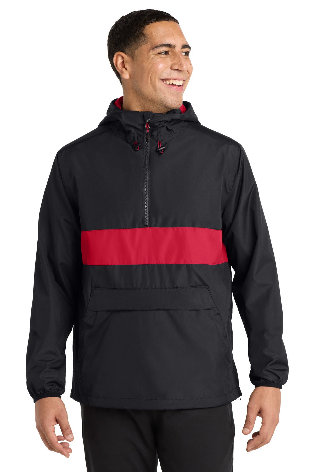 Sport-Tek Zipped Pocket Anorak JST65