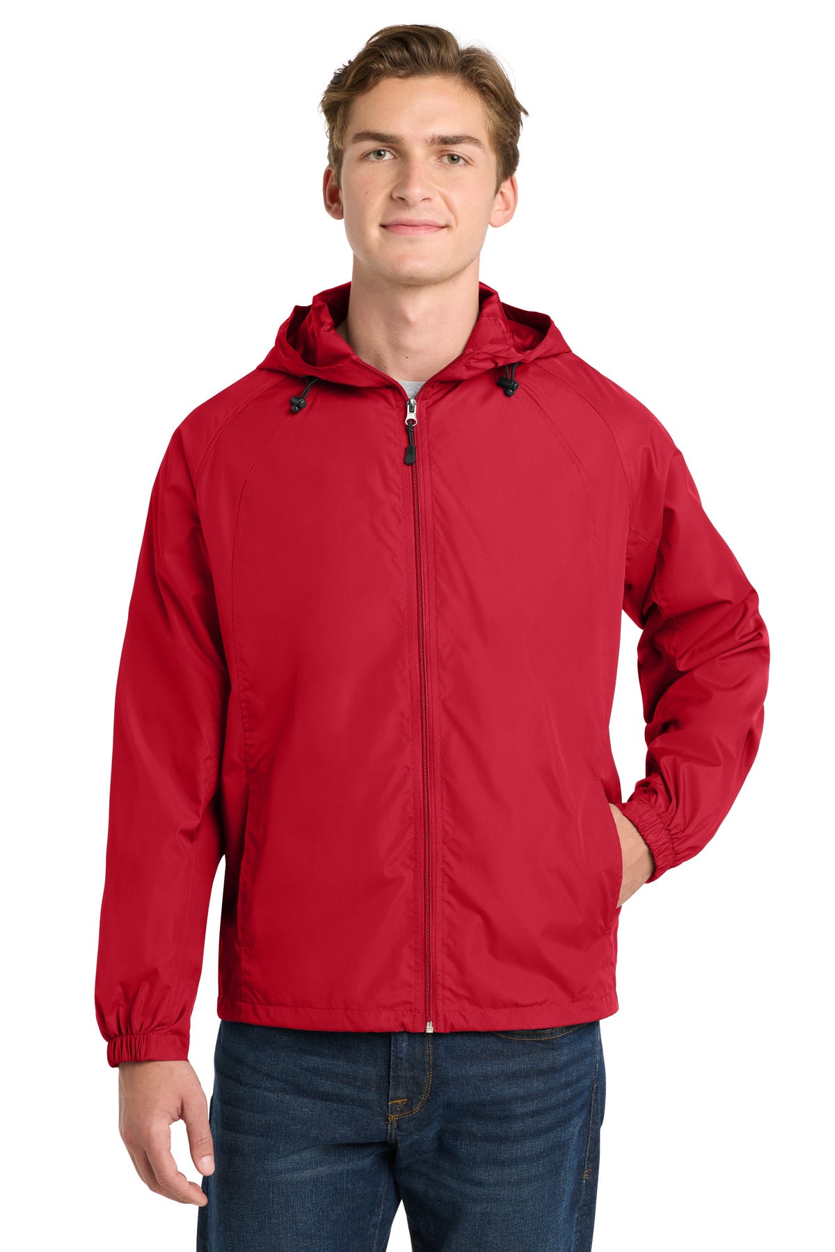 Sport-Tek Hooded Raglan Jacket JST73
