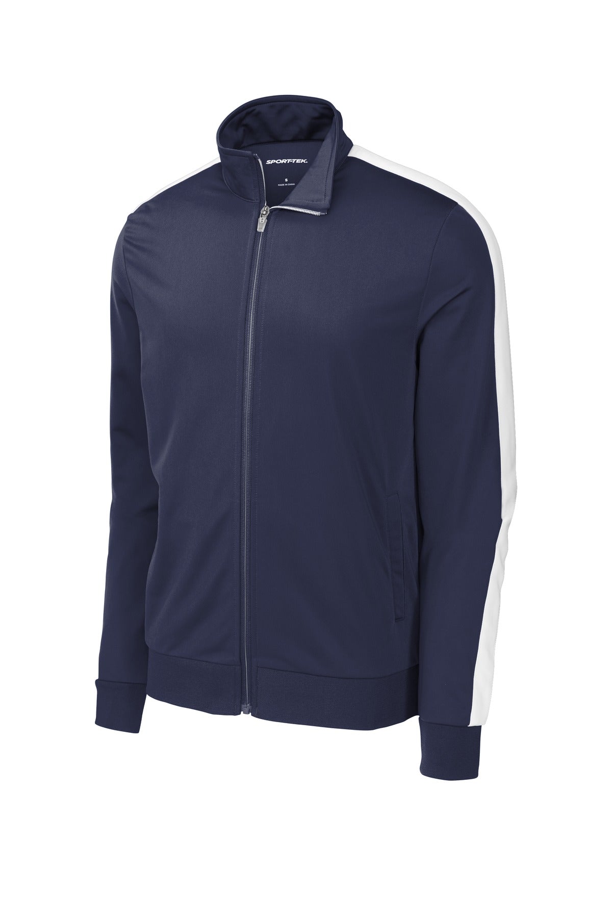 Sport-Tek Tricot Sleeve Stripe Track Jacket JST94